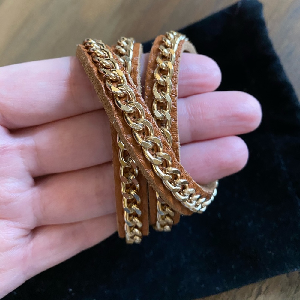Gold Chain Wrap Bracelet - Picture 5 of 6